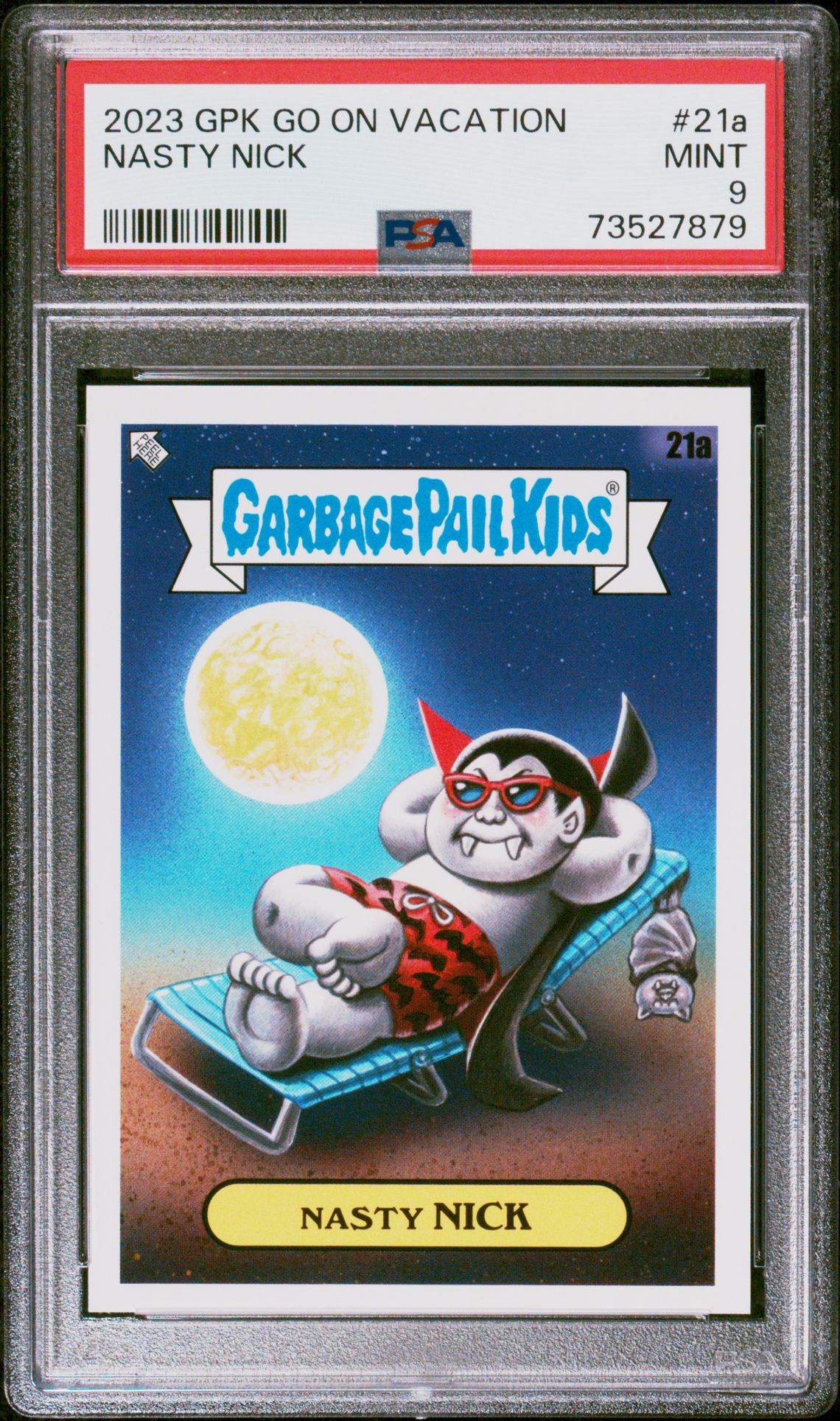 2023 Topps GARBAGE PAIL KIDS GO ON VACATION #21A Nasty Nick front