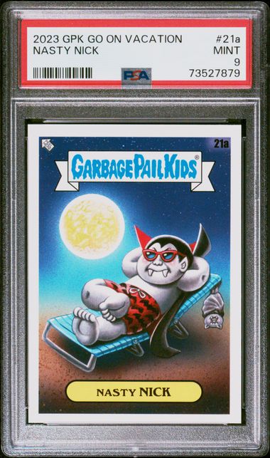 2023 Topps GARBAGE PAIL KIDS GO ON VACATION #21A Nasty Nick front