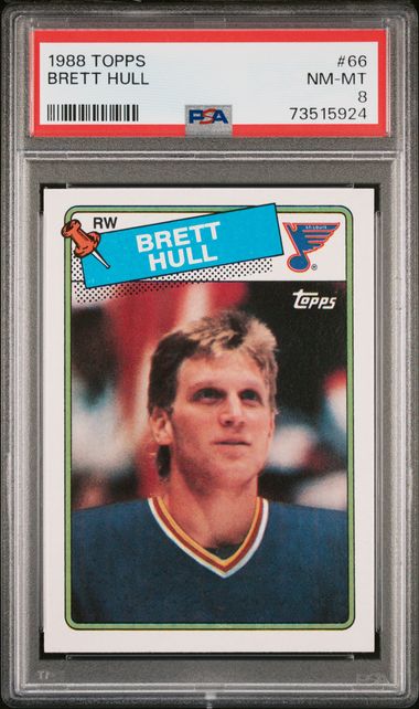 1988 Topps #66 Brett Hull front