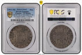 (1811-54) Ducaton C/M on Mex KM-103 8R N1