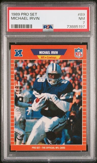 1989 Pro Set 89 Michael Irvin – PSA NM 7 on Goldin Auctions