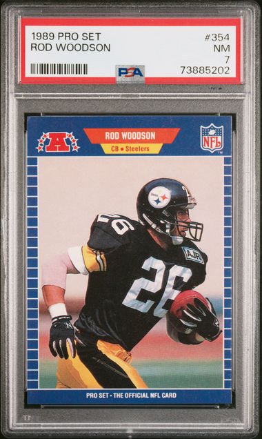 1989 Pro Set 354 Rod Woodson – PSA NM 7 on Goldin Auctions