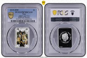 2015-MW $1 Adam and Eve Biblical Stories PR70DCAM