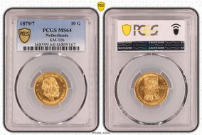 1879/7 10 G KM-106 Au MS64