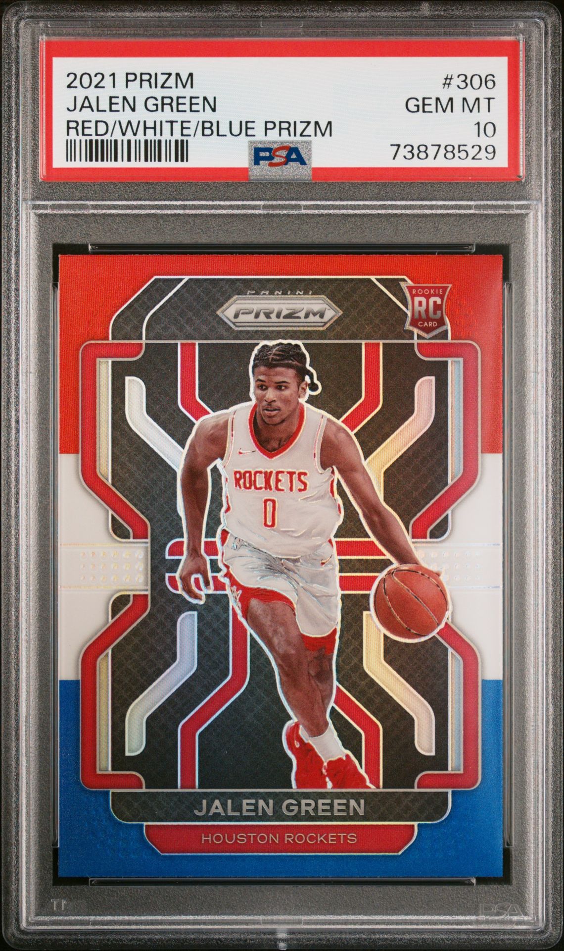 2021 Panini PANINI PRIZM RED/WHITE/BLUE PRIZM #306 Jalen Green front