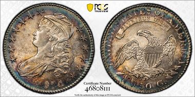 1824/1 50C O-101a AU58