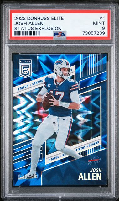 JOSH ALLEN 2022 Donruss Elite Football #1 BUFFALO BILLS