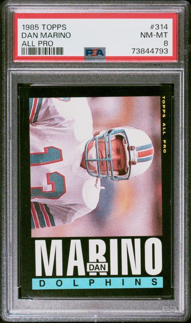 1984 Topps Dan Marino #123 PSA NM-MT 8