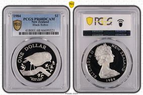 1984 $1 Black Robin PR68DCAM