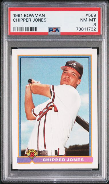 Sold at Auction: (Mint) 1991 Score Chipper Jones Rookie #671 Baseball Card