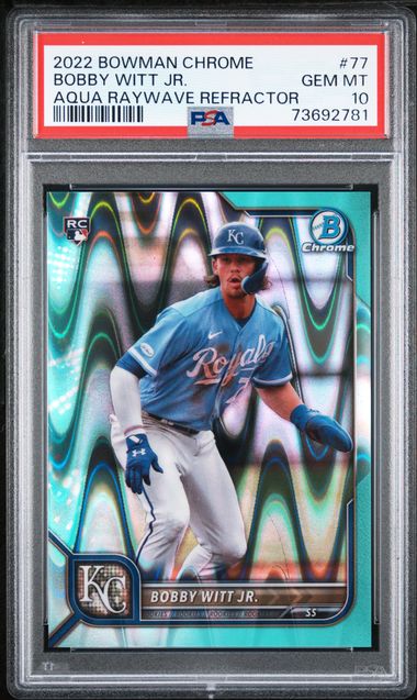 2022 Bowman's Best Elements Of Excellence #EE1 Bobby Witt Jr. Rookie Card -  PSA GEM MT 10 on Goldin Auctions