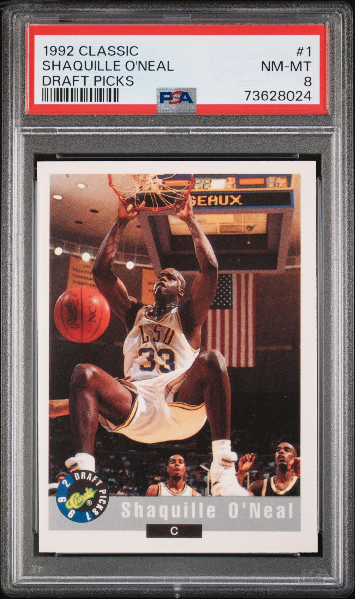 1992 Classic CLASSIC DRAFT PICKS #1 Shaquille O'Neal front