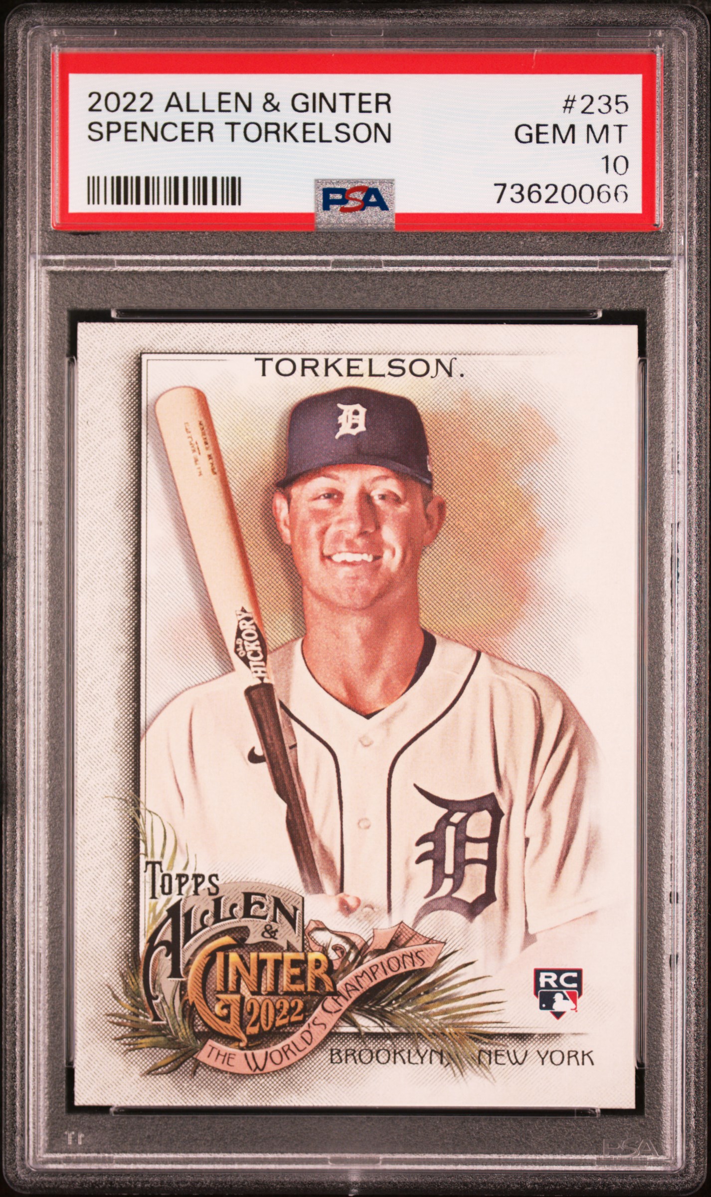 2022 Topps Allen & Ginter #235 Spencer Torkelson Rookie Card – PSA GEM MT 10