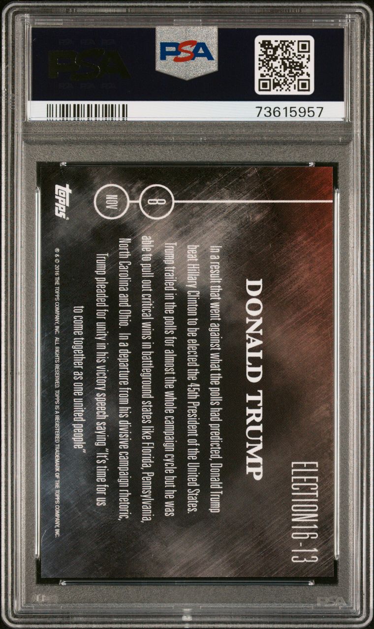 PSA Set Registry Showcase: Donald Trump