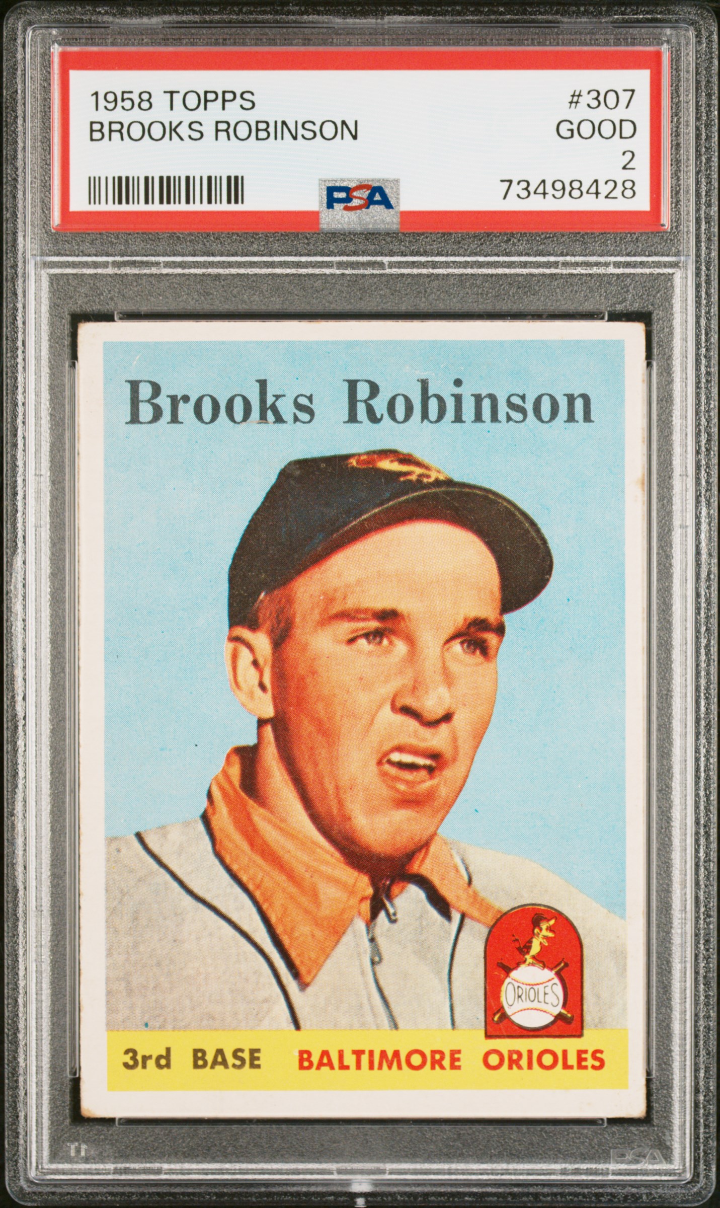 1958 Topps #307 Brooks Robinson – PSA GD 2