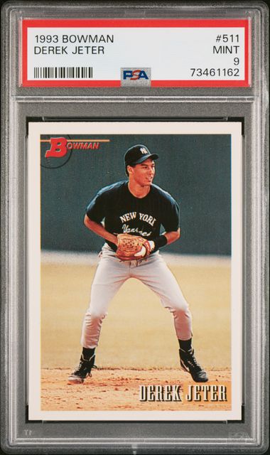 1993 Bowman #511 Derek Jeter Rookie Card - PSA MINT 9 on Goldin Auctions