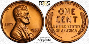1953 1C Re-Engraved Design, FS-402 PR66RD