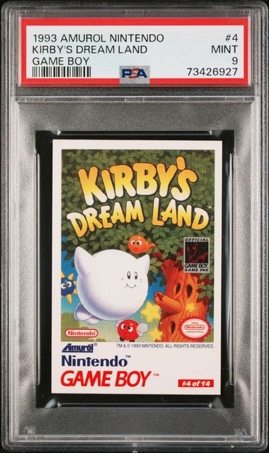 1993 Amurol Nintendo Game Boy 4 Kirby'S Dream Land – PSA MINT 9 on Goldin  Auctions