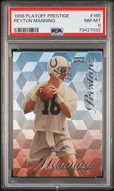 Peyton Manning Indianapolis Colts Autographed 1998 SP Authentic Maximum Impact #SE11 Beckett Fanatics Witnessed Authenticated Rookie Card with HOF