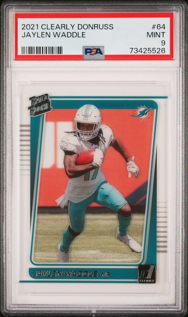 2022 Panini Contenders Jaylen Waddle Season Ticket Miami Dolphins