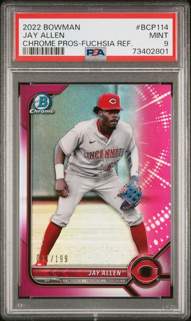 2022 Bowman Chrome Prospects Fuchsia Refractor #BCP114 Jay