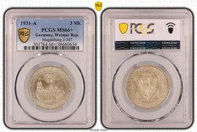 1931-A 3 Mk Magdeburg J-347 MS66+