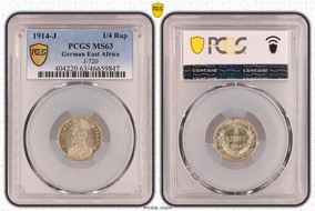 1914-J 1/4 Rup J-720 MS63