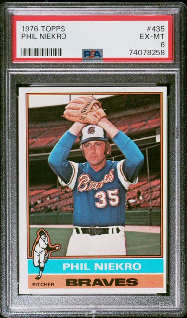 1976 Topps #435 Phil Niekro 1jp8 front