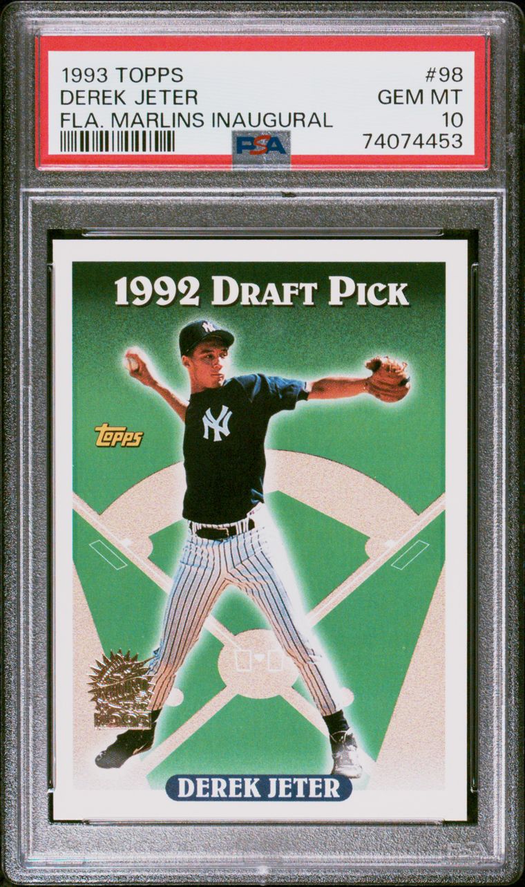 1995 DEREK JETER PSA 9 COLUMBUS CLIPPERS POLICE SET WITH 32 CARDS