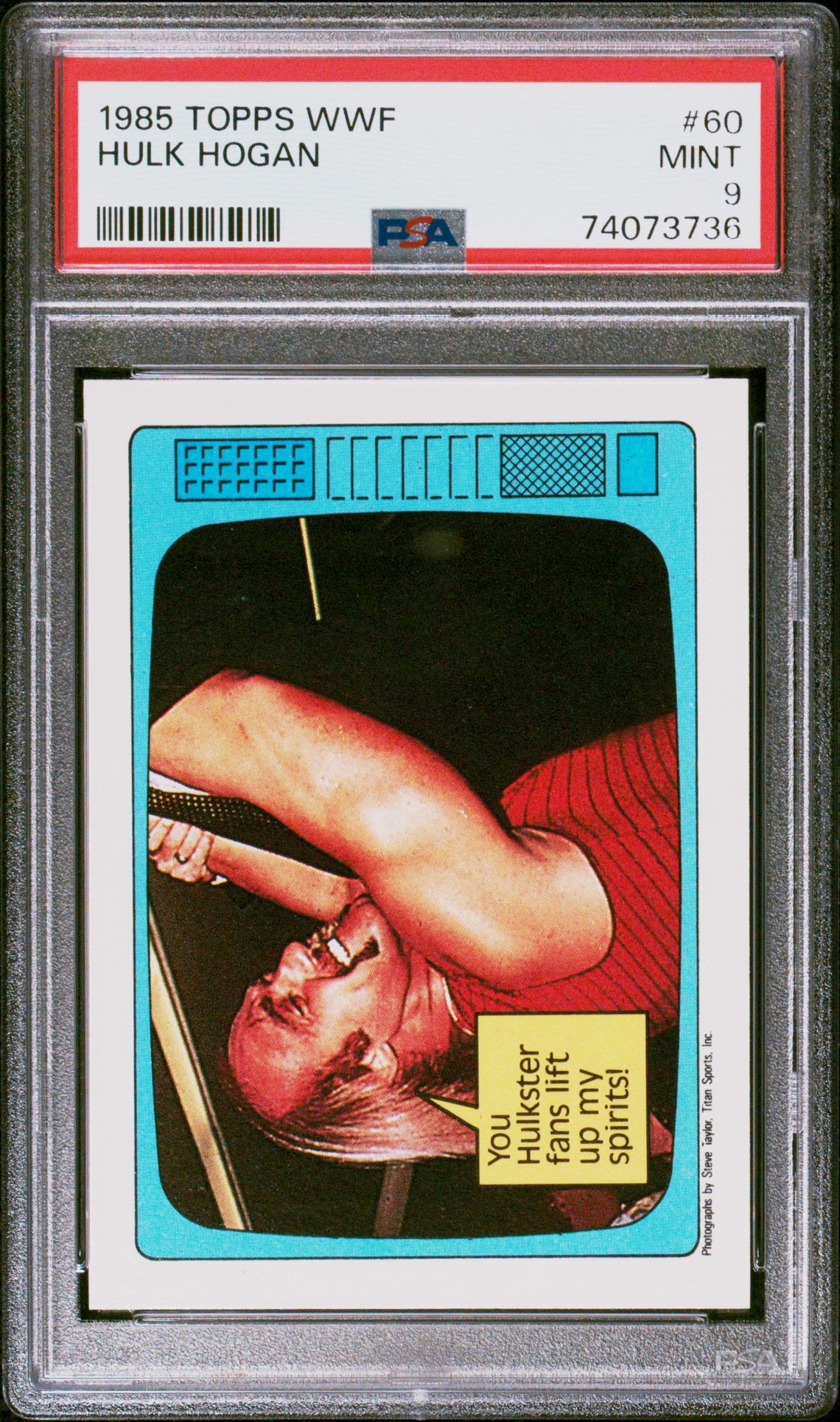 1985 Topps TOPPS WWF #60 Hulk Hogan front