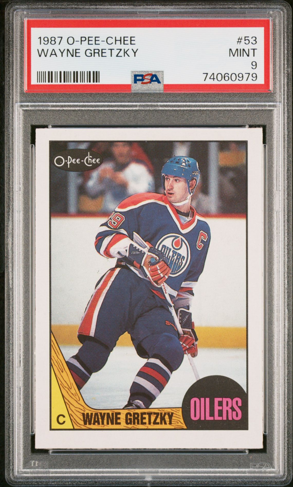 1987 O-Pee-Chee Wayne Gretzky #53 Mint 9 front