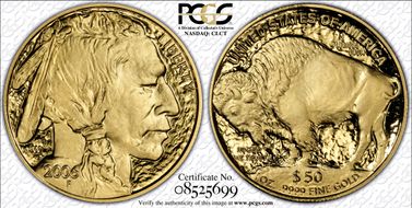 2006-W $50 American Buffalo .9999 Fine Gold PR70DCAM