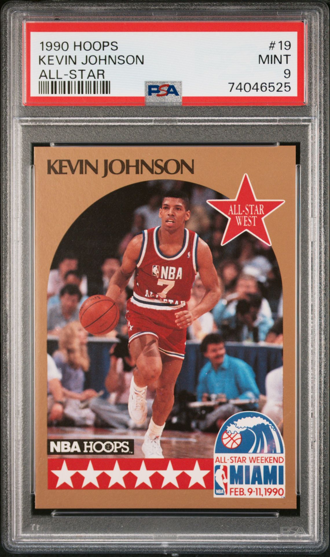 1990 Hoops #19 Kevin Johnson front