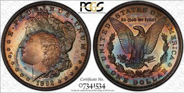 1892 $1 PR67