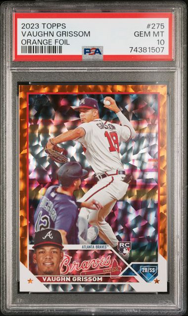 2023 Topps Vaughn Grissom #275 (Orange Foil) Gem Mt 10 front