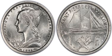 1948 1 Fr Lec-4 MS64