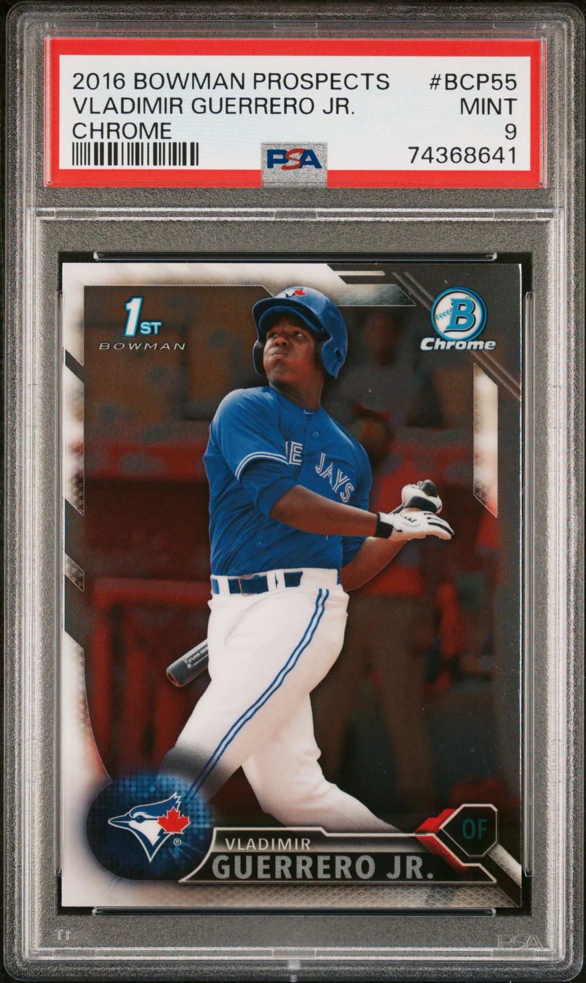 2016 Bowman BOWMAN PROSPECTS CHROME #BCP55 Vladimir Guerrero Jr. front