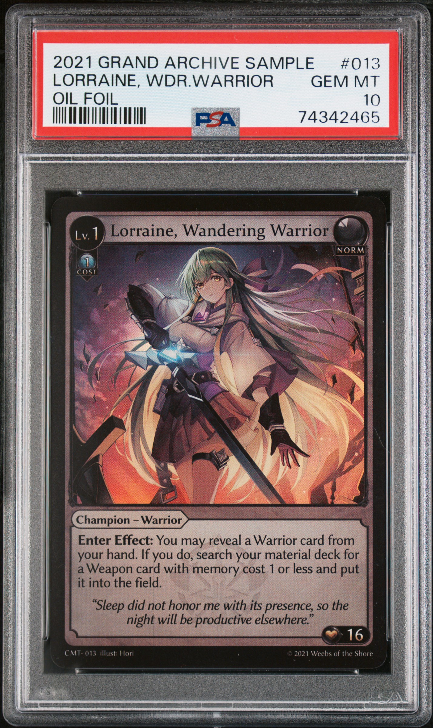 Lorraine, Wandering Warrior プロモFOIL Sample cards: Lorraine, Wandering Warrior | Silvie, Wrote a Blog
