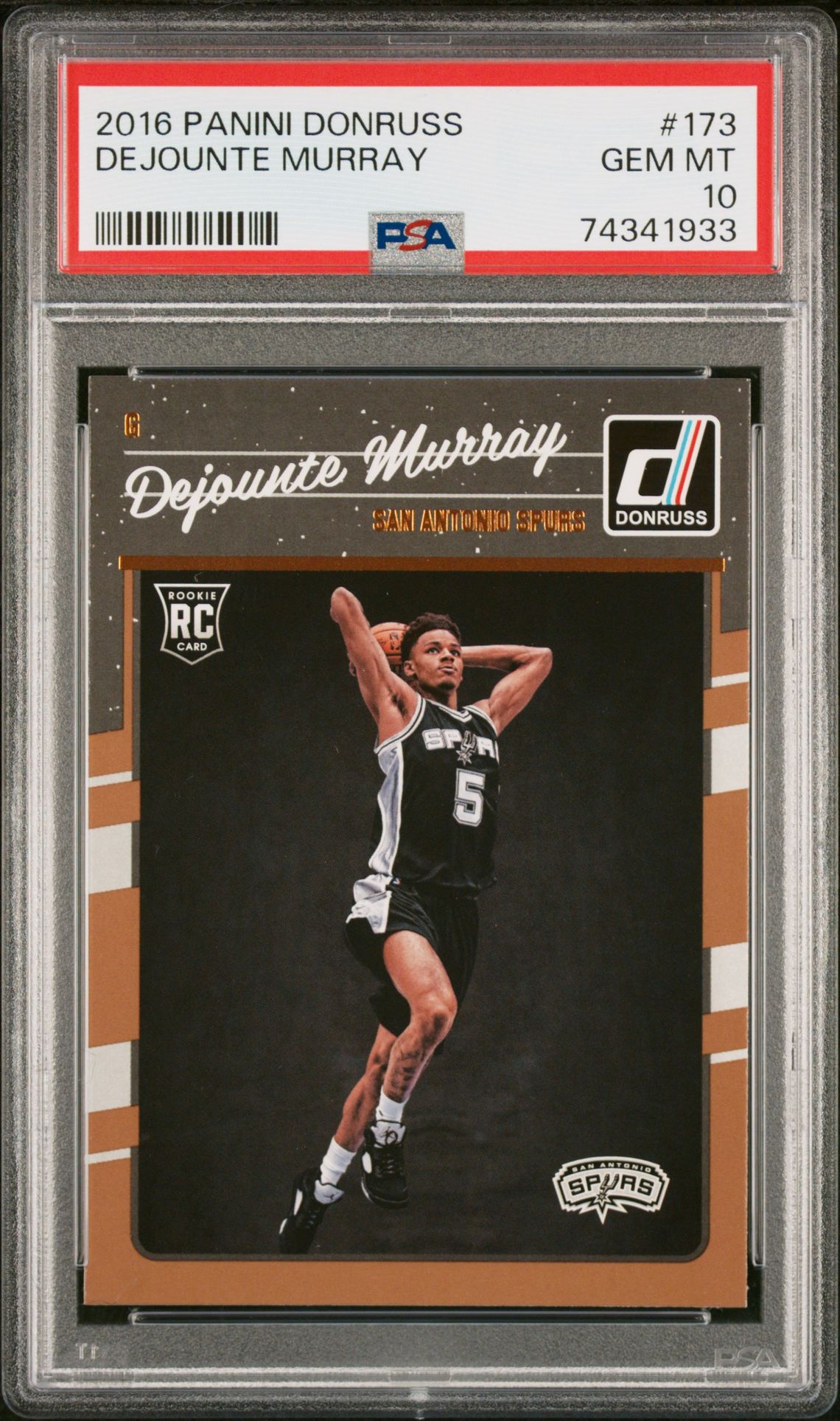 2016 Panini PANINI DONRUSS #173 Dejounte Murray front