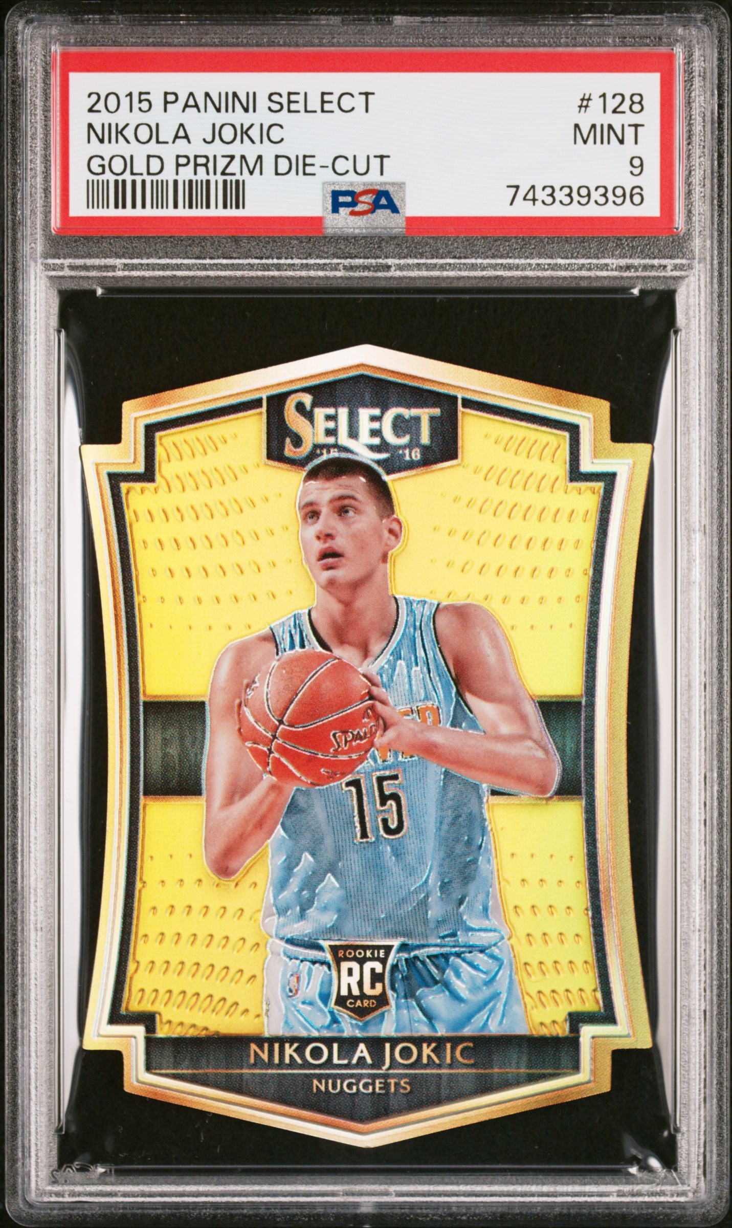 Nugz Cards's 2015 Panini Select Nikola Jokic Gold Prizm Rookie Die