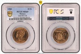 1982 10 Fr Gad-MC158 MS69