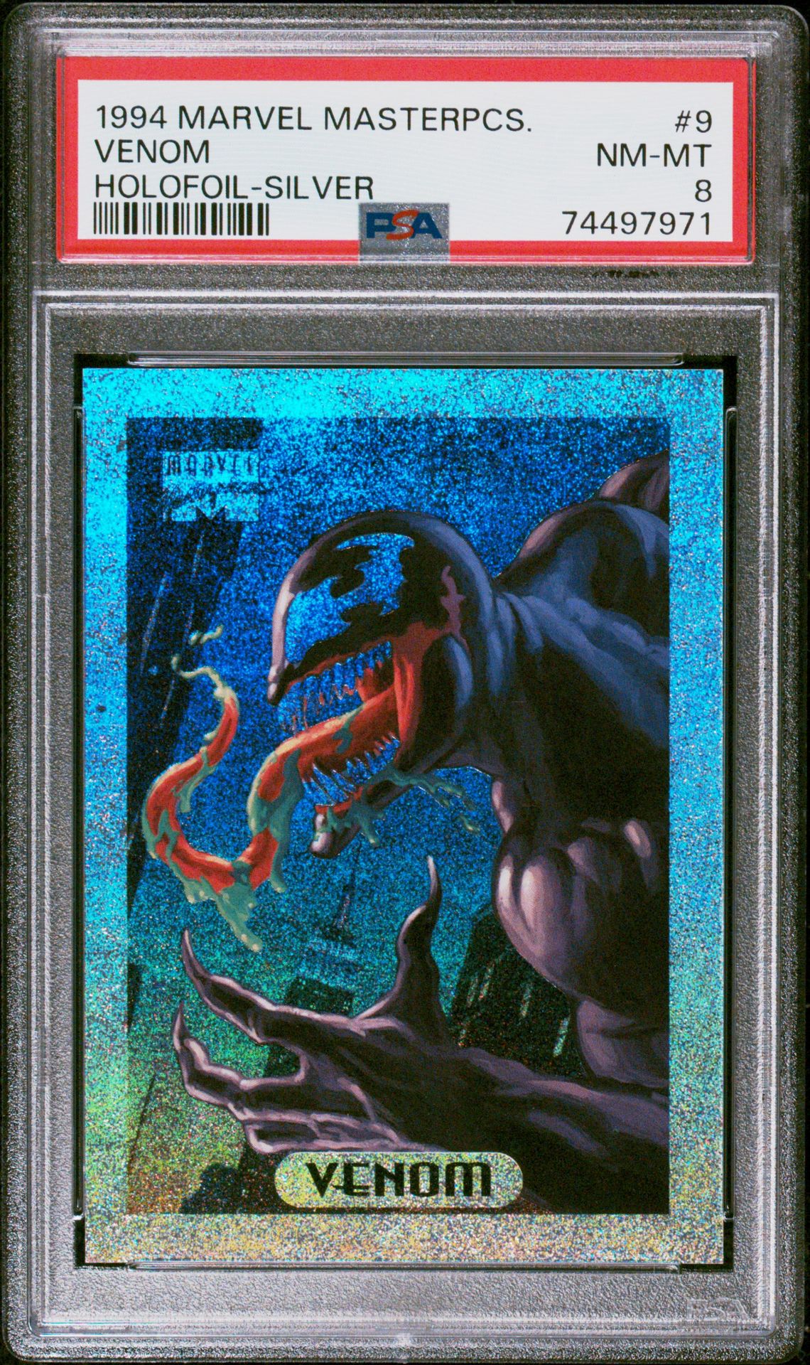 1994 Marvel Masterpieces Holofoil Venom #9 (Holofoil-Silver) Nm-Mt 8 front