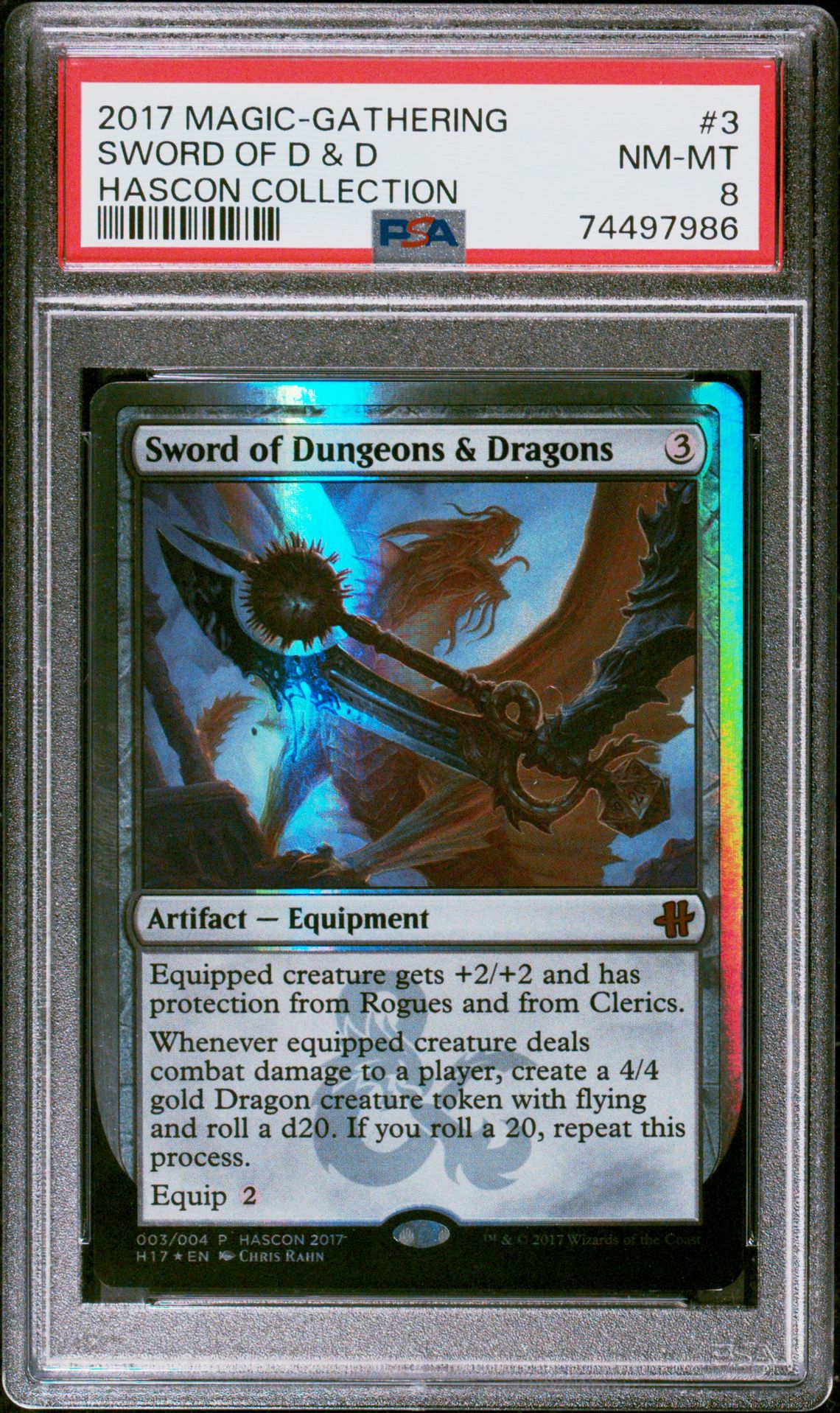 2017 Magic The Gathering Hascon Collection Sword Of D & D #3 (Hascon Collection-Foil) Nm-Mt 8 front