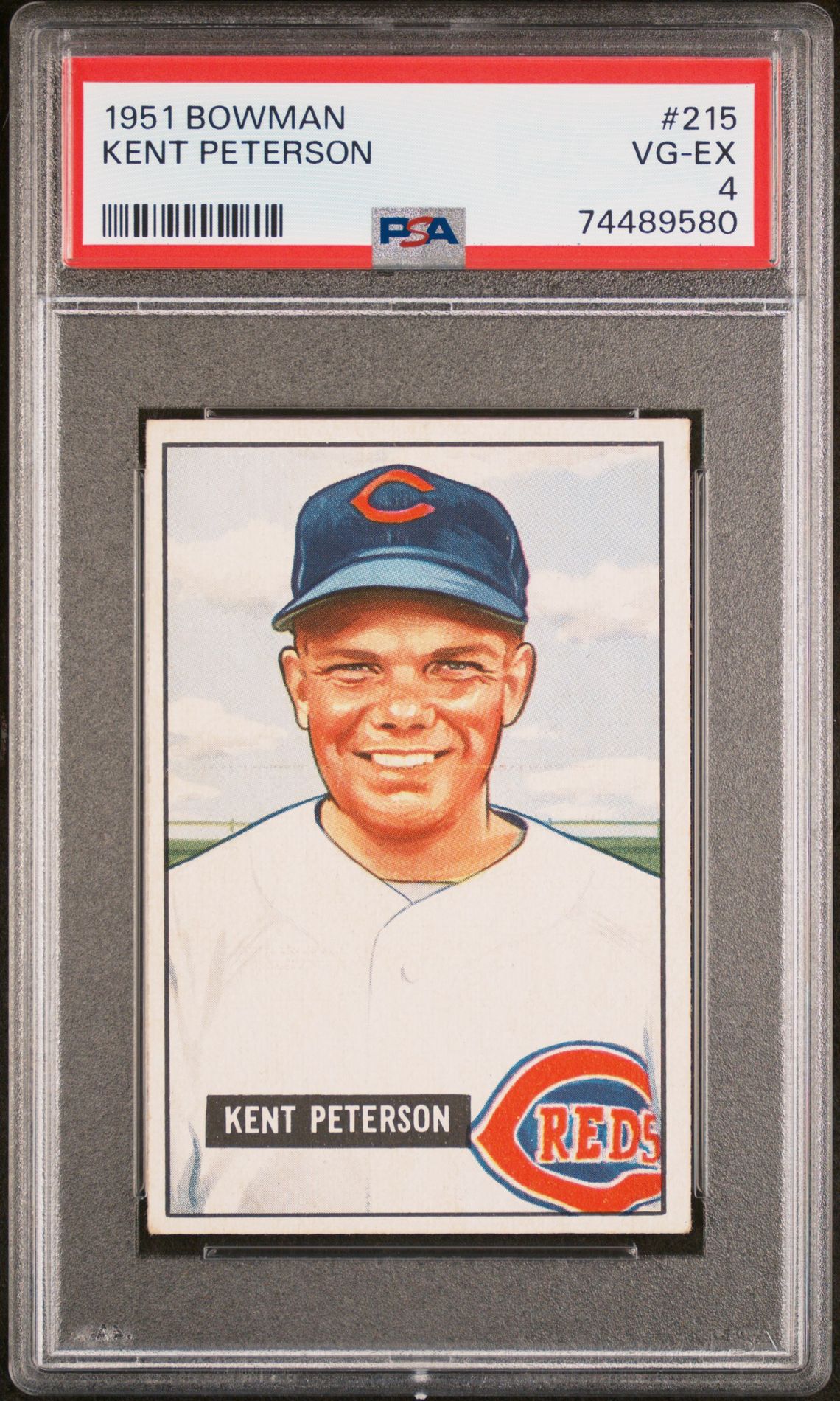 1951 Bowman #215 Peterson front