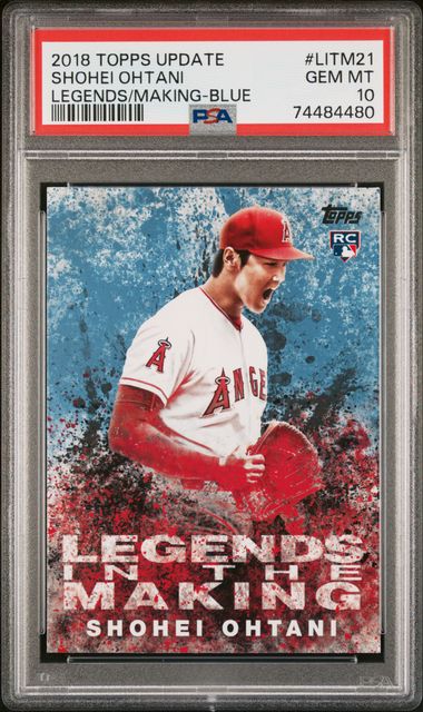 2018 Topps LEGENDS/MAKING-BLUE #LITM-21 Shohei Ohtani front