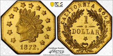 1872 G$1 BG-1120 MS65DMPL