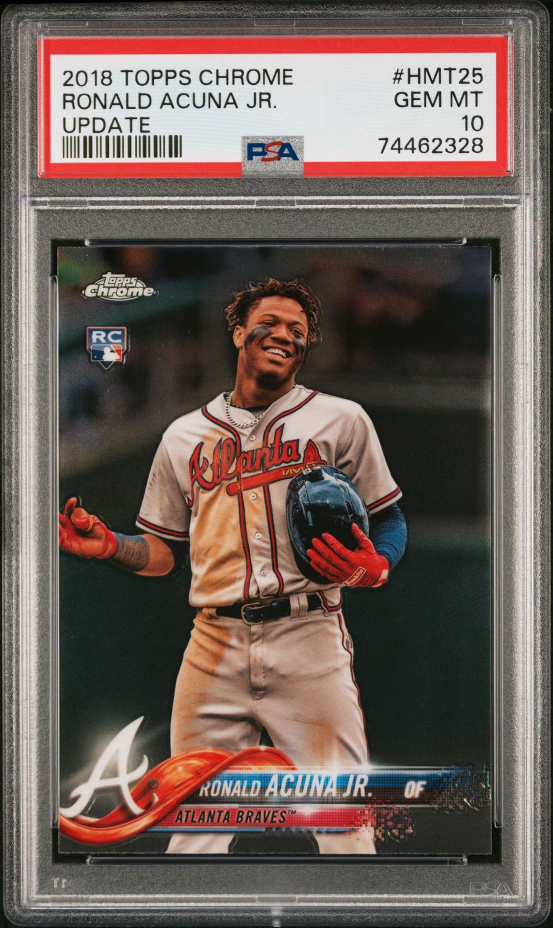 2018 Topps TOPPS CHROME UPDATE #HMT25 Ronald Acuna Jr. front