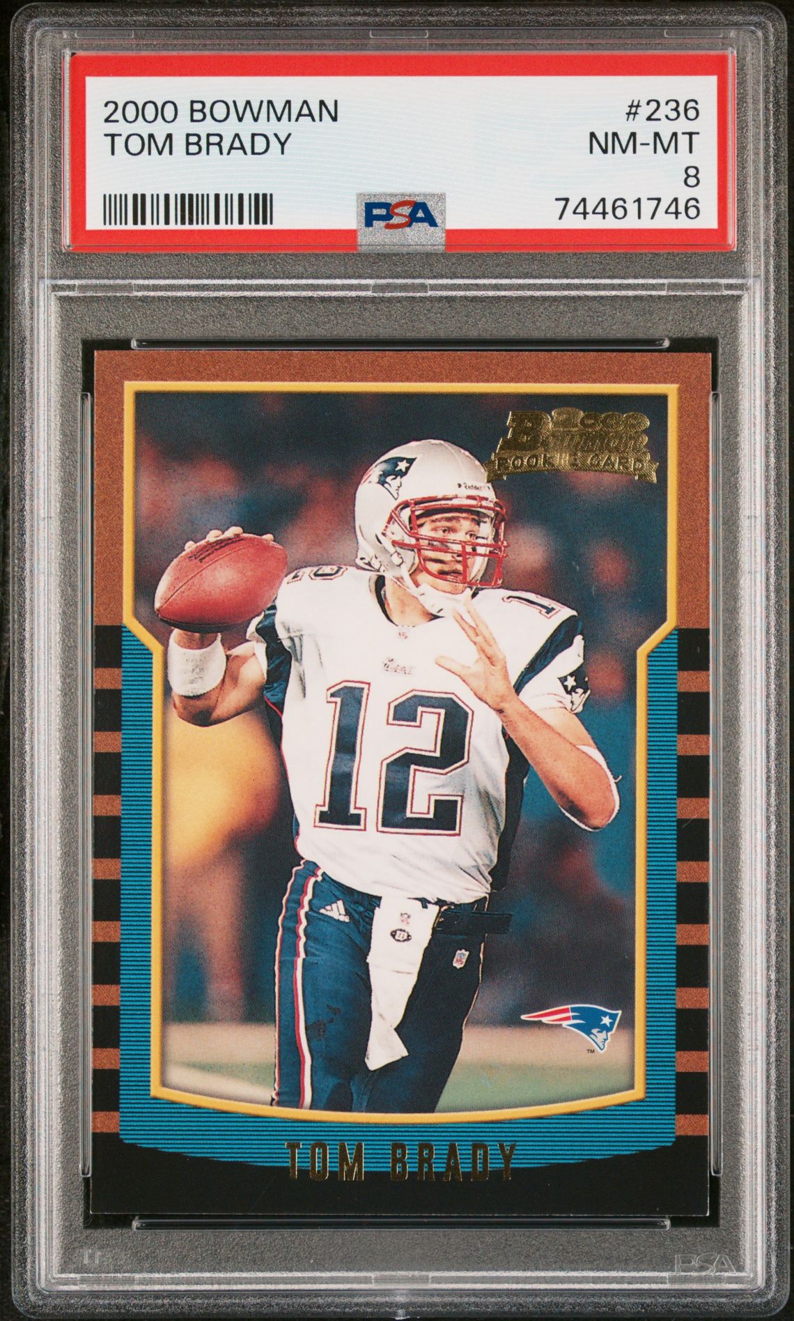 2000 Bowman #236 Tom Brady front