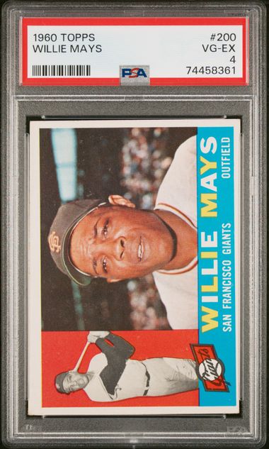 Willie Mays 1951 Bowman #305 Giants Baseball Rookie Card PSA VG