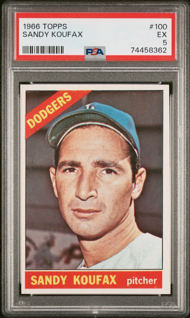 1966 Topps #100 Sandy Koufax - PSA VG 3 on Goldin Auctions